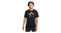 maillot de manga corta nike dri fit trail negro para hombre