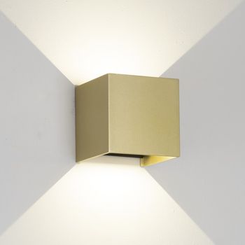 Aplique de exterior led davos dim 2700k (2x6w)