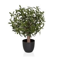 planta artificial  arbol artificial olive s 70 cm verde hjh office