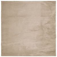 alfombra de pelo corto suave lavable huarte arena 120x120 cm vidaxl