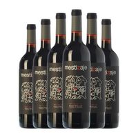 mustiguillo vino tinto mestizaje vino joven 75 cl 135 vol pack de 6 unidades
