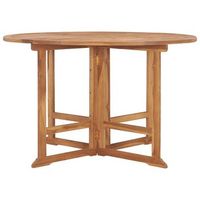 mesa de comedor de jardin  mesa de exterior plegable teca maciza o110x75 cm