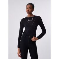 liu jo jersey punto con cut-outs para mujer