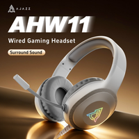 auriculares para juegos con cable ajazz ahw11 - la mejor opcion en relacion calidad-precio con iluminacion rgb y reduccion de ruido