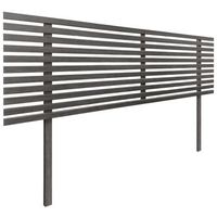 cabecero de madera reciclada dm estilo japones con patas 135x115cm camas 135 - ceniza madera