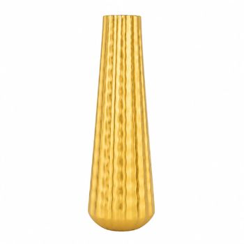 Jarrón dorado brillante 15.5x15.5x55.5cm