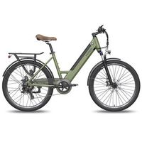 bicicleta electrica urbana fafrees f26 pro 250 w 36 v 145 ah hembra verde