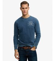 superdry para hombre m2014237a sudadera cutters and makers azul l casual algodon
