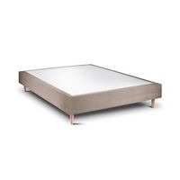 base de cama rigida 20 milano  taupe conica 190 x 135 cm