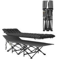 outsunny cama de camping plegable con colchon bolsillo lateral y bolsa integrada cama de campana tejido oxford 190 x 67 x 37 cm negro   aosom espana