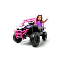 buggy ataa tabernas 12v rosa - coche electrico infantil para ninos bateria 12v con mando control remoto