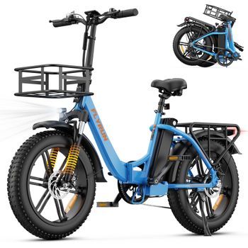 Bicicleta Eléctrica Plegable Compacta Flyrun F2014, 624 Wh, 20×3