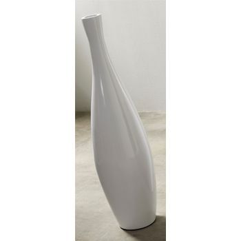 Jarron Lacado Blanco 90cms. 25dx90 Cms