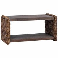 mesa de cafe  mesa de centro natural 70 x 35 x 35 cm madera de caoba solida