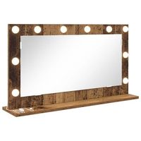 espejo de tocador rectangular madera vieja 80 x 45 x 18 cm vidaxl