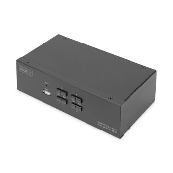 Conmutador KVM Digitus 4-Port Dual-Display 4K HDMI