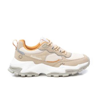 Refresh para mujer. 17240403-BEIGE Zapatillas 172404 beige (41), Plano, Cordones, Casual