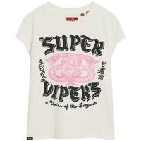 superdry camiseta t-shirt a motif fantaisie et manches courtes para mujer