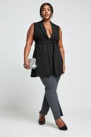 limited collection blazer negro sin mangas mujer curvy y tallas grandes limited collection