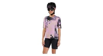 Maillot de manga corta fox flexair ascent pulse rosa para mujer