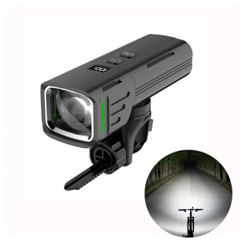 Faro digital BIKIGHT para bicicleta,luz cerca y lejos,diseño antideslumbrante,recargable por Type-C,impermeable,ciclismo