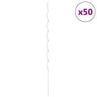 soporte para planta espiral 50 unidades 170cm acero galvanizado vidaxl