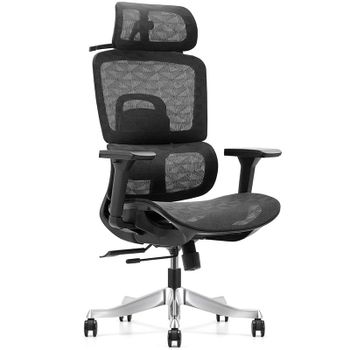 Owlotech Regal Silla Escritorio Ergonómica Mesh Negra