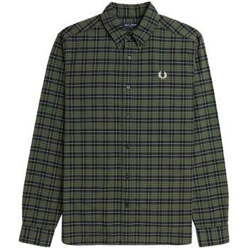 Fred Perry Camisa manga larga Fp Tartan Oxford Shirt para hombre