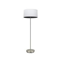 pie salon tatiana 1xe27 niquelblanco-madera negra 162x40x40 cm
