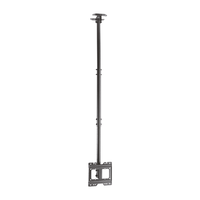 aisens soporte de techo giratorio inclinable extensible para monitortv 50kg de 23-43 negro
