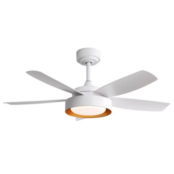 Ventilador de techo silencioso blanco 107 cm