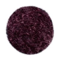 alfombra de pelo largo playara violeta 60 cm redondo