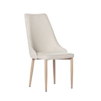 silla de comedor de tela beige 45 cm x 95 cm
