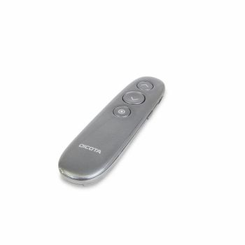 Presentador inalámbrico DICOTA D32058 RF USB Gris con puntero láser y mando a distancia