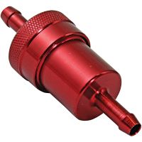 filtro de combustible 8mm alu rojo