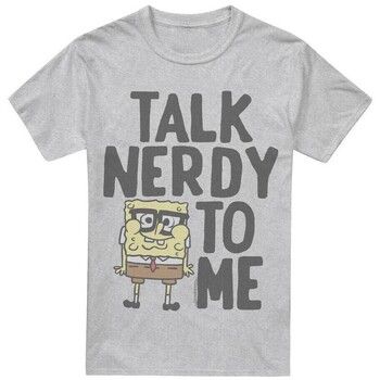 Spongebob Squarepants Camiseta Talk Nerdy To Me para hombre