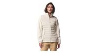 chaqueta de pluma columbia hybrid juniper peak blanco  mujer