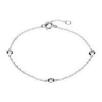 pulsera de plata esterlina 925 con circonita cubica