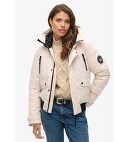 superdry para mujer w5011824a chaqueta bomber acolchada city gris xl casual poliester reciclado sostenible