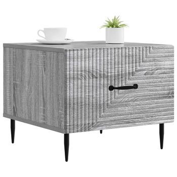 Mesa De Café | Mesa De Centro Gris Sonoma 49 X 50 X 40 Cm Madera De Ingeniería