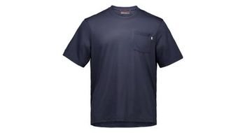 Camiseta de manga corta poc motion azul para hombre