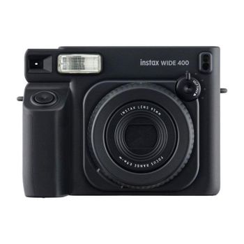 Cámara Instantánea Fujifilm Instax Wide 400 Flash LCD Retardador Negra