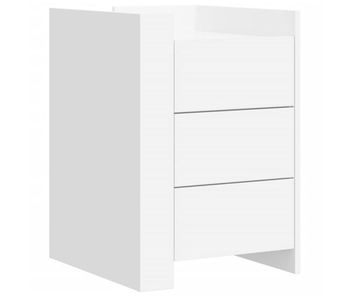 Vidaxl mesita de noche madera de ingeniería blanco 45x50x65 cm