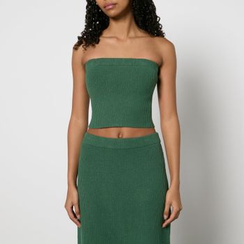 By Malene Birger Giovania Ribbed-Knit Bandeau - L