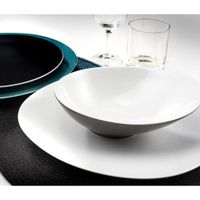 plato llano x6 porcelana blanco