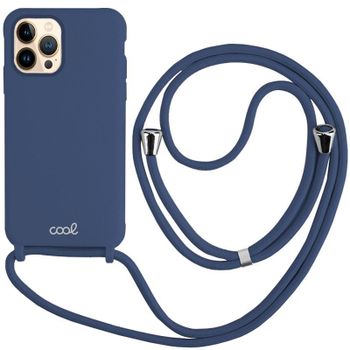 Cool Funda Cordón Liso Marino para iPhone 13 Pro Max