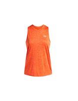 camiseta de fitness under armour tech tank twist mujer naranja
