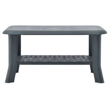 Mesa De Centro 90x60x46 Cm Plástico - Verde