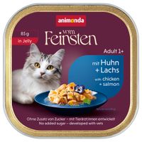 animonda vom feinsten adult 64 x 85 g - pack ahorro - pollo y salmon en gelatina