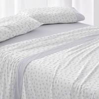 juego de sabanas 50 algodon diseno provenzal azul 135 x 190200 cm - azul - burrito blanco